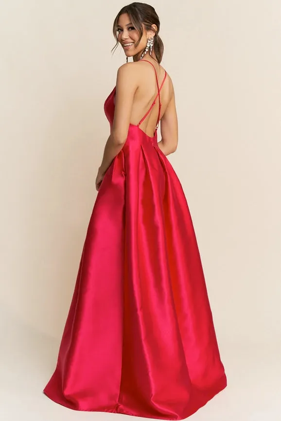 Taffeta Maxi Dress