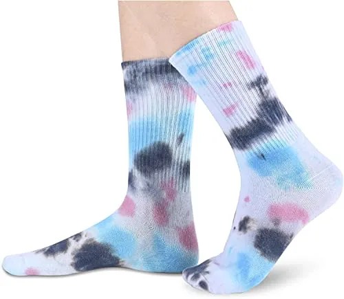 Tie Dye Socks for Women, Tie-Dye Gifts, Funny Unique Presents for Hippie Indie Girls, Hippie Gift for Her, 90s Gifts, Trippy Gifts, Indie Gifts, Funky Gifts