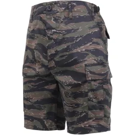 Tiger Stripe Camouflage - Military Cargo BDU Shorts - Polyester Cotton Twill