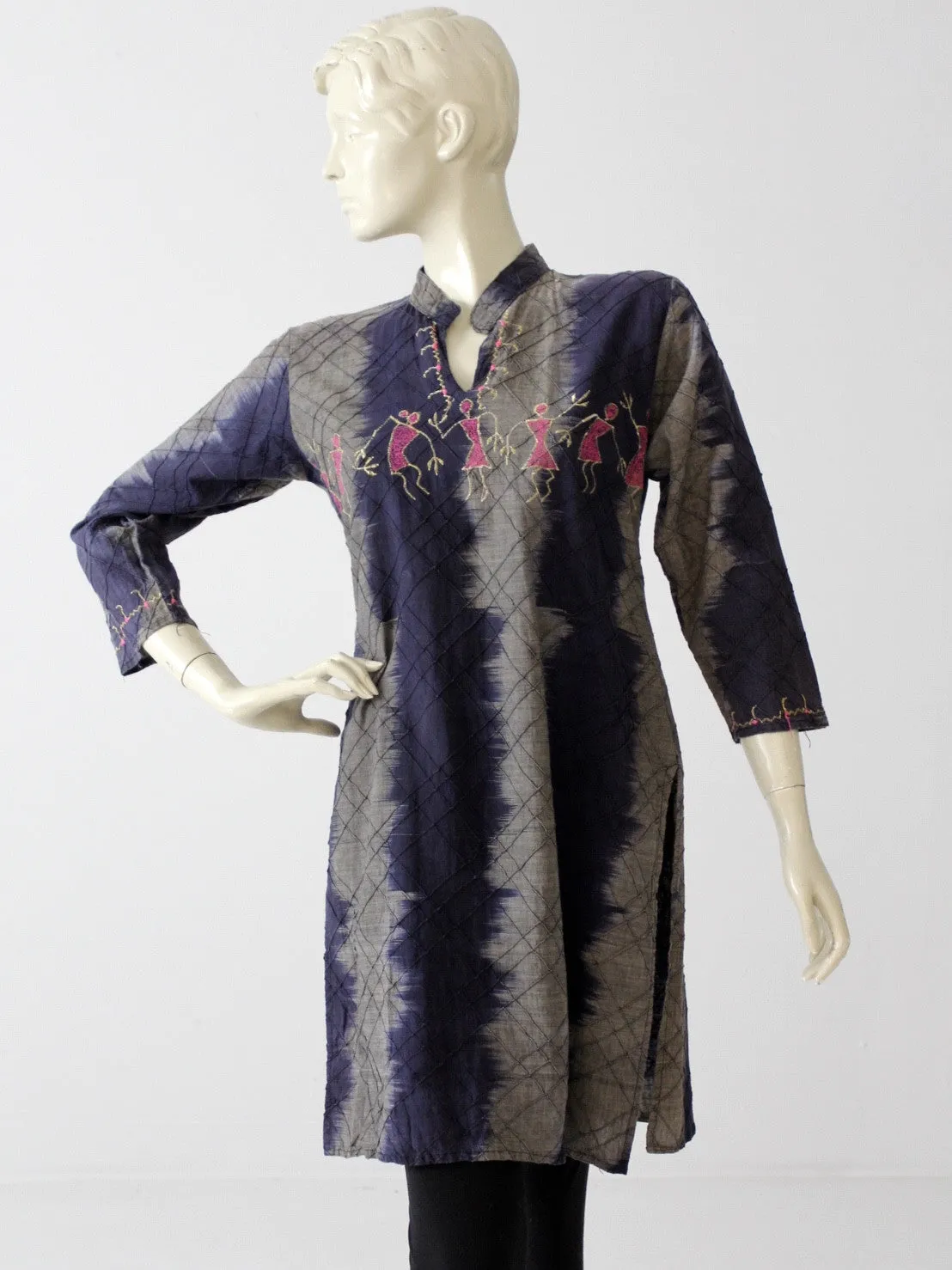 vintage tie-dye hippie kurta