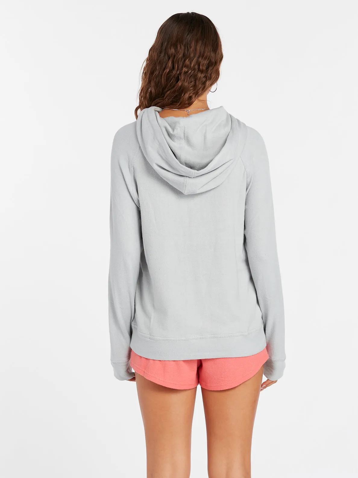 Volcom Lil Hooded Sweatshirt-Daze Grey