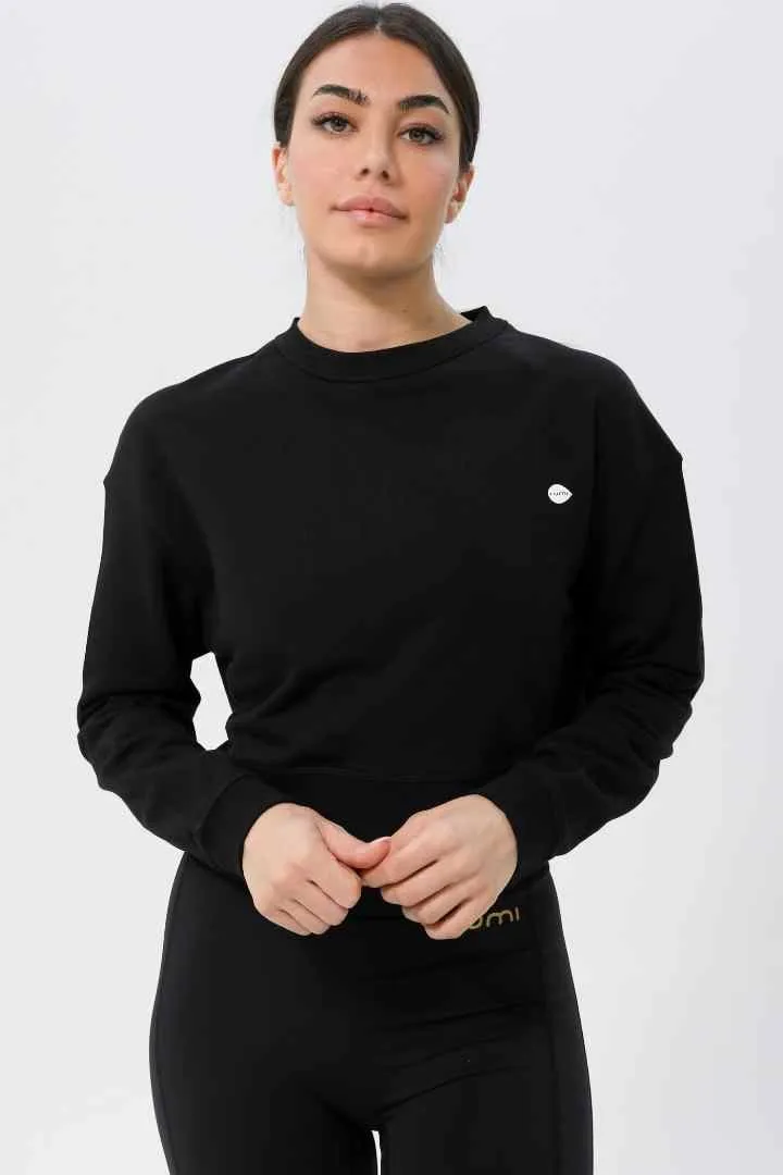 W Moon Cropped Sweatshirt