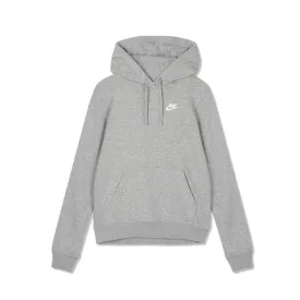 W NSW Club Fleece Pullover Hoodie 'Dark Grey Heather/White'