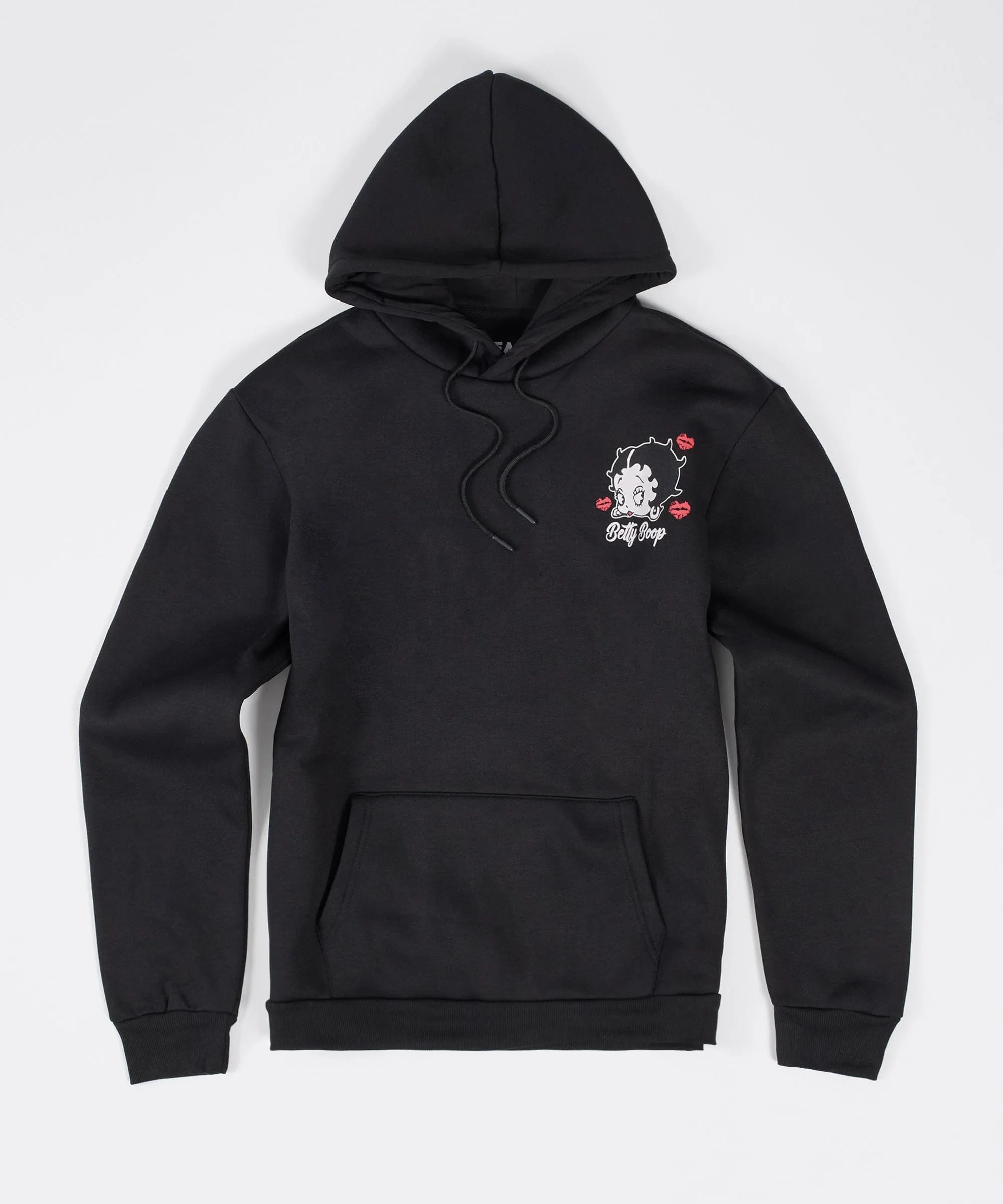 Women Betty Boop Be Real Hoodie - Black