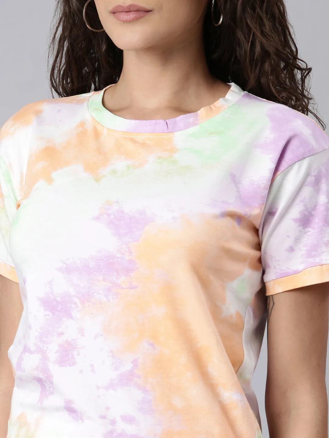 Women Multi Tie Dye Top