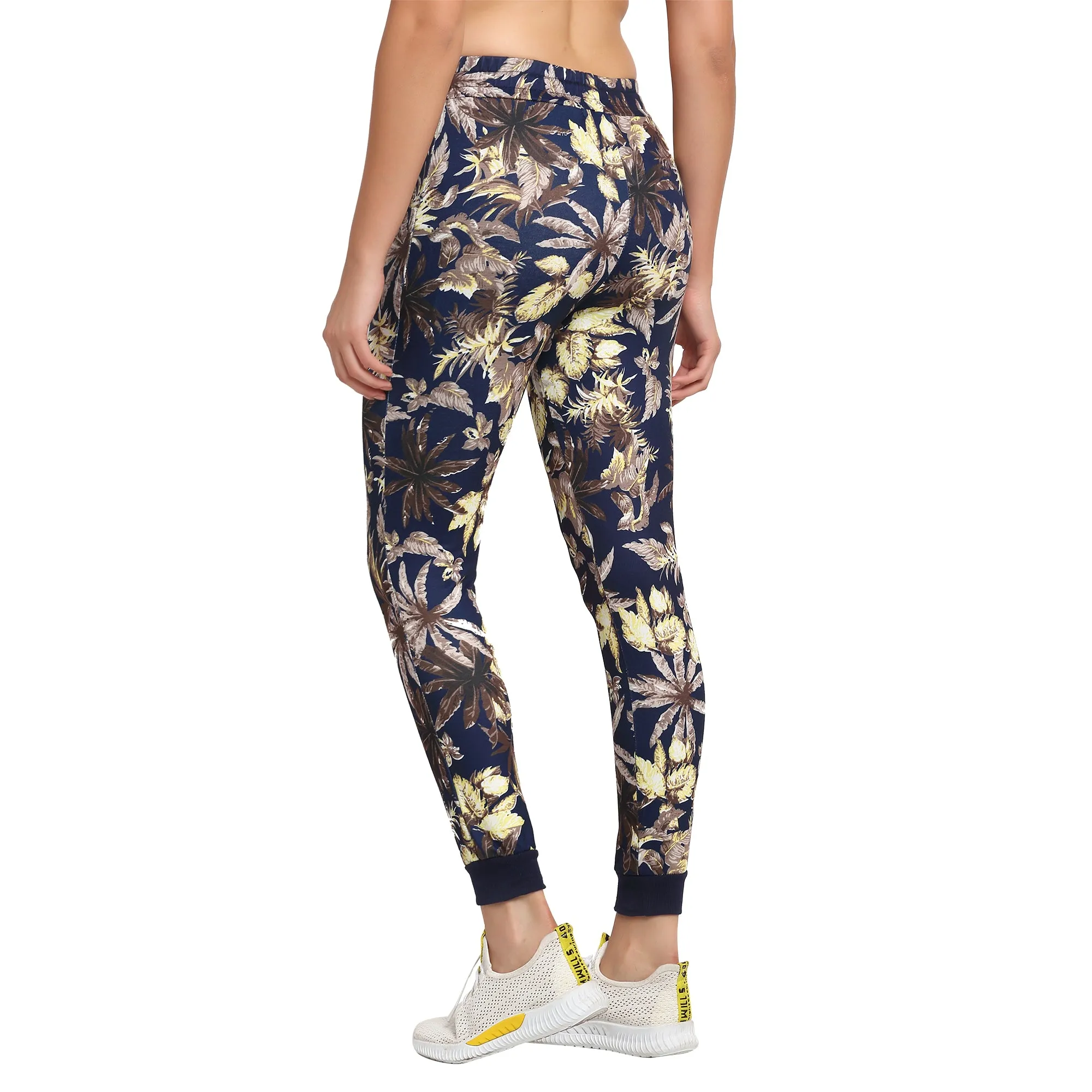 Women Navy Blue Printed Jogger