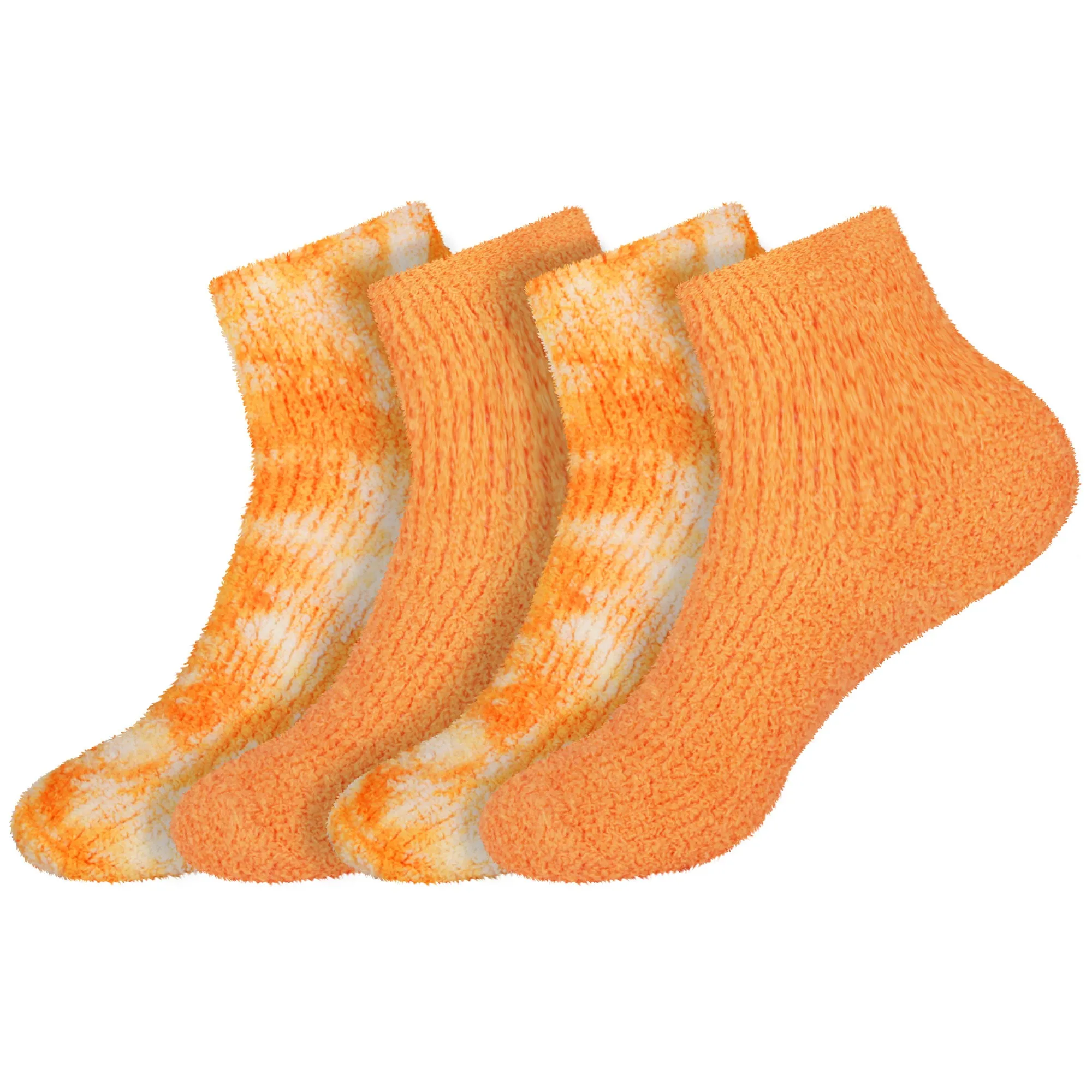 Women's Fuzzy Warm Fluffy Tie-Dye Colorful Ankle Socks