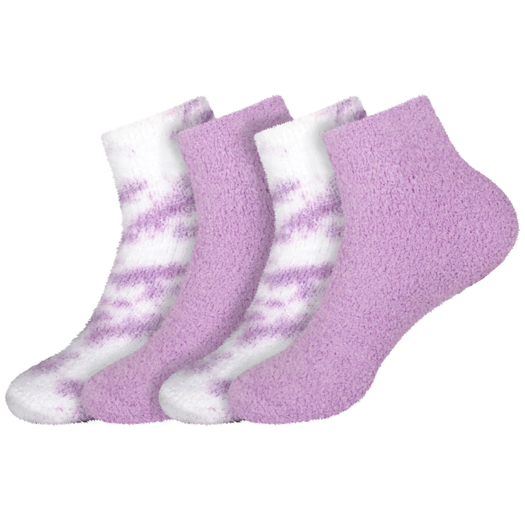 Women's Fuzzy Warm Fluffy Tie-Dye Colorful Ankle Socks