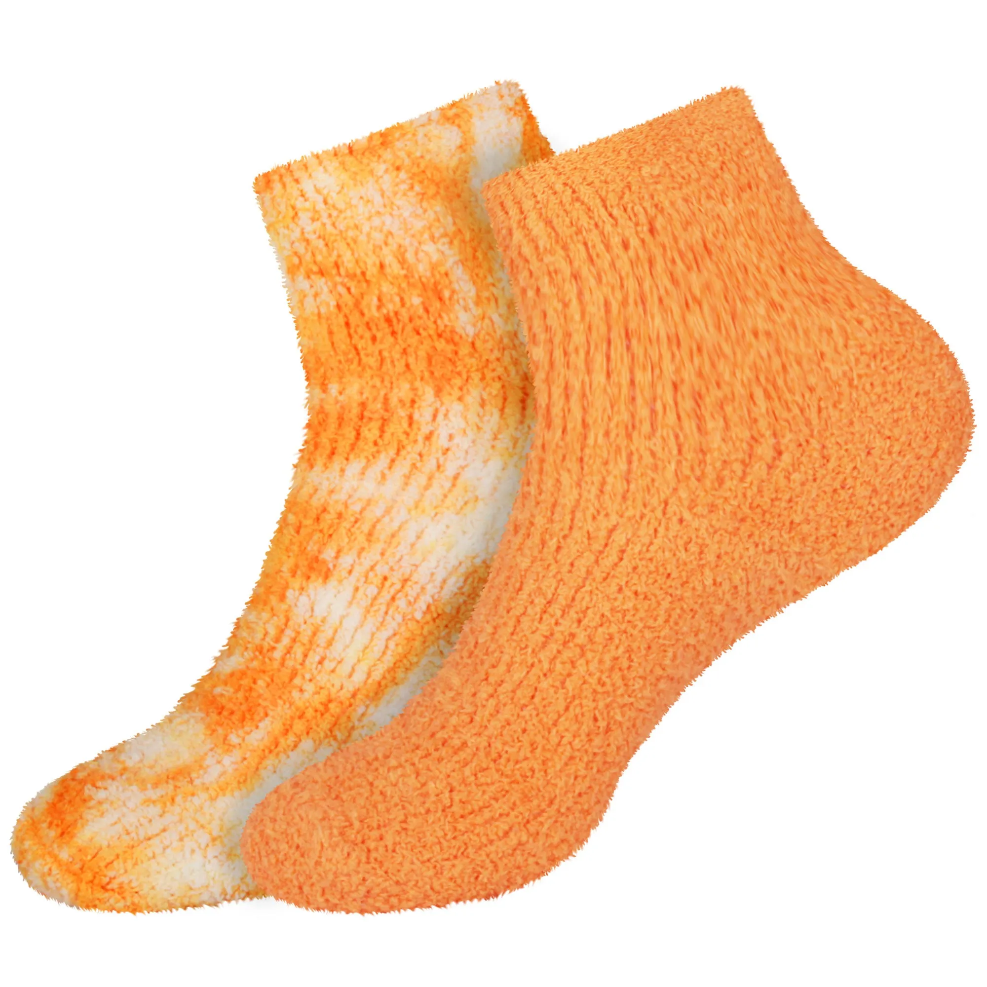 Women's Fuzzy Warm Fluffy Tie-Dye Colorful Ankle Socks