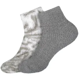 Women's Fuzzy Warm Fluffy Tie-Dye Colorful Ankle Socks