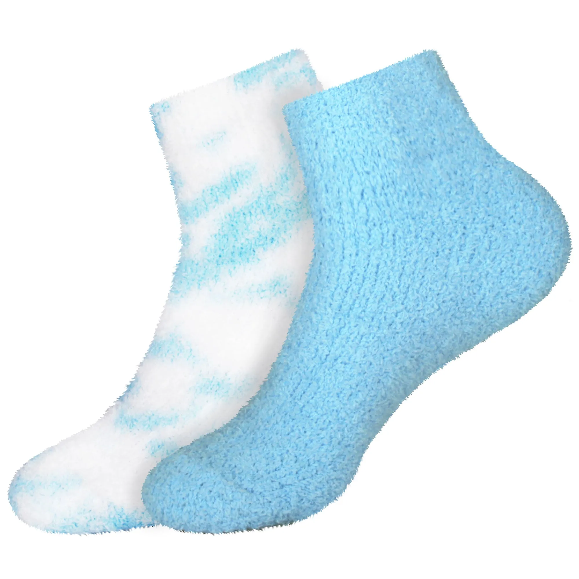 Women's Fuzzy Warm Fluffy Tie-Dye Colorful Ankle Socks