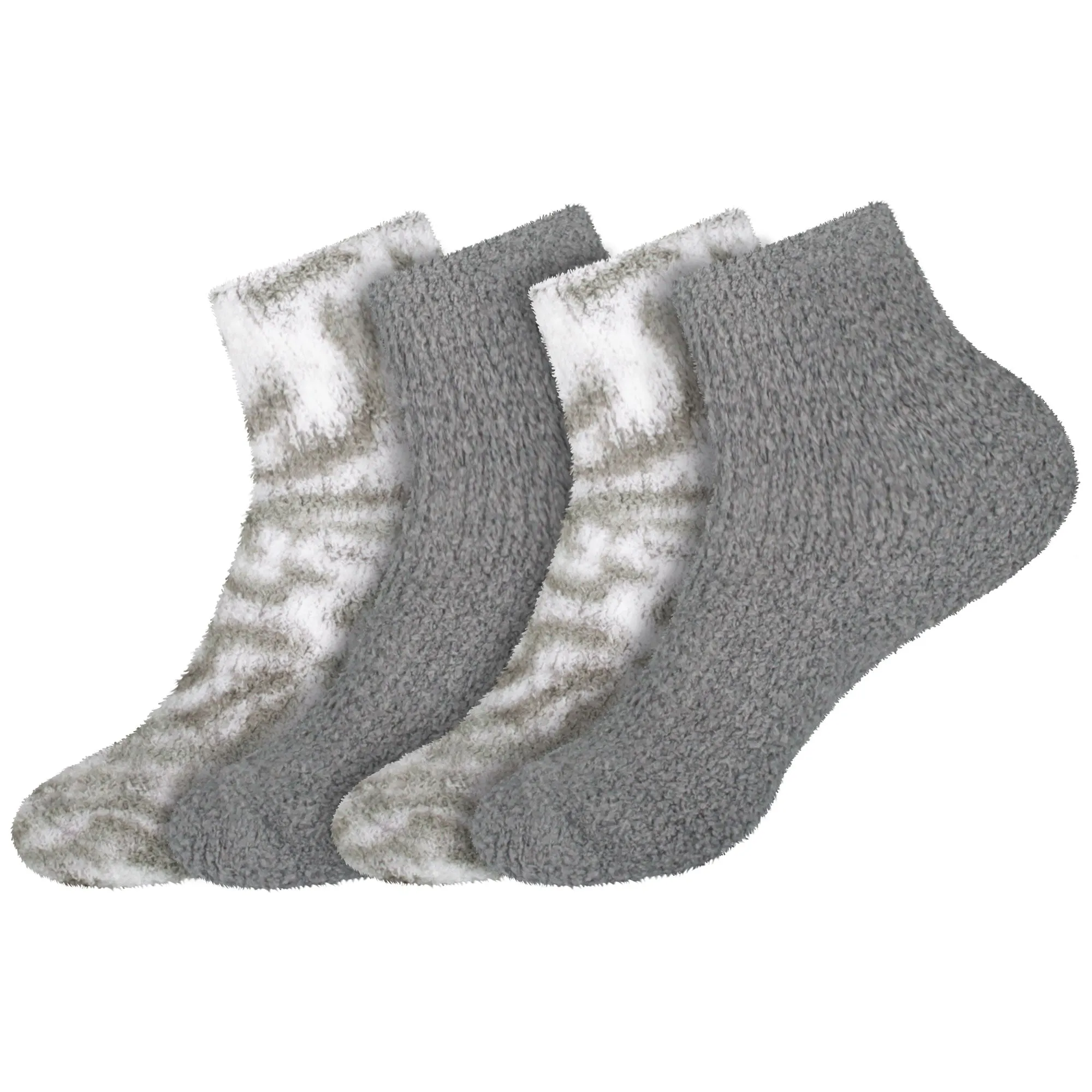 Women's Fuzzy Warm Fluffy Tie-Dye Colorful Ankle Socks