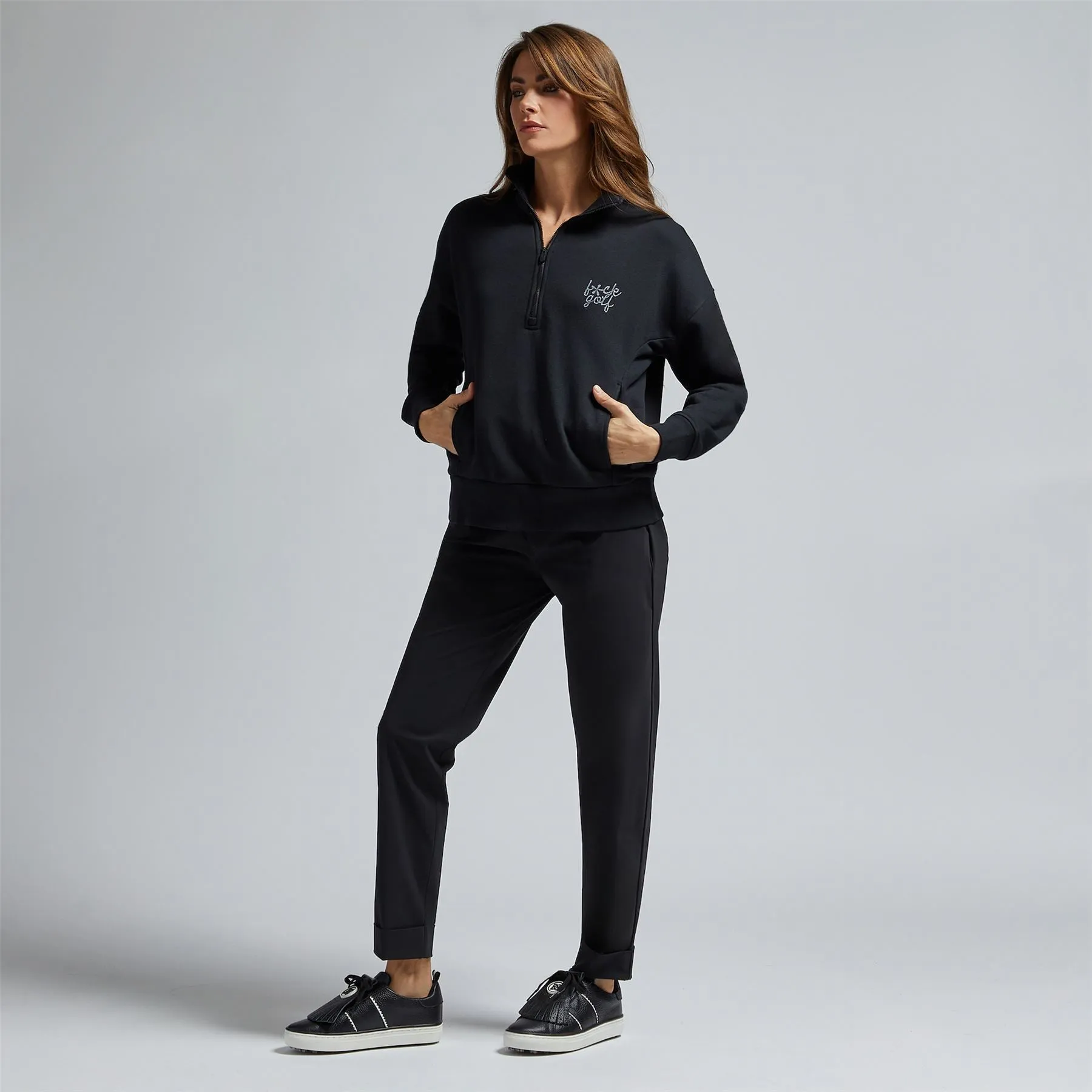 Womens Warp Knit Jogger Pants Onyx - 2025