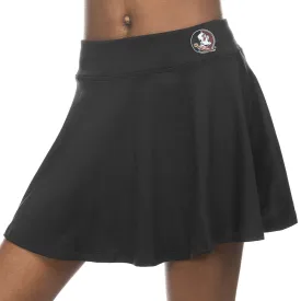 ZooZatz Women's Seminole Logo Flowy Skort - Black